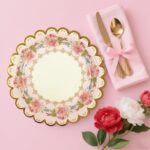 48-Piece Vintage Floral Paper Dessert Plates, 7-Inch