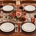 175-Piece Ivory and Gold Scalloped Dining Set
