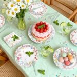 96-Piece Spring Floral Tableware Set, 24 Guests