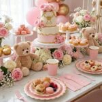 Pink Paper Plate Set for 50 Guests
