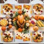 100-Piece Thanksgiving Plate and Napkin Set, 25 Guests