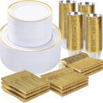 600-Piece Gold Dining Set for 100 Guests