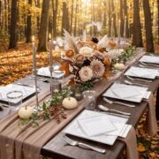 350-Piece Silver Square Plates for 50 Guests